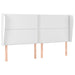 Tăblie de pat cu aripioare, alb, 203x23x118/128 cm, piele eco - WALTI WALTI