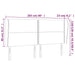 Tăblie de pat cu aripioare gri 203x23x118/128 cm piele eco - WALTI WALTI