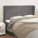 Tăblie de pat cu aripioare gri 203x23x118/128 cm piele eco - WALTI WALTI