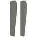 Tăblie de pat cu aripioare gri închis 83x23x118/128 cm textil - WALTI WALTI