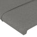 Tăblie de pat cu aripioare gri închis 83x23x118/128 cm textil - WALTI WALTI
