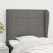 Tăblie de pat cu aripioare gri închis 83x23x118/128 cm textil - WALTI WALTI