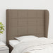 Tăblie de pat cu aripioare gri taupe 83x23x118/128 cm textil - WALTI WALTI