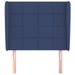 Tăblie de pat cu aripioare, albastru, 83x23x118/128 cm, textil - WALTI WALTI