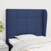 Tăblie de pat cu aripioare, albastru, 83x23x118/128 cm, textil - WALTI WALTI