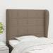 Tăblie de pat cu aripioare gri taupe 93x23x118/128 cm textil - WALTI WALTI