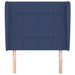 Tăblie de pat cu aripioare, albastru, 93x23x118/128 cm, textil - WALTI WALTI