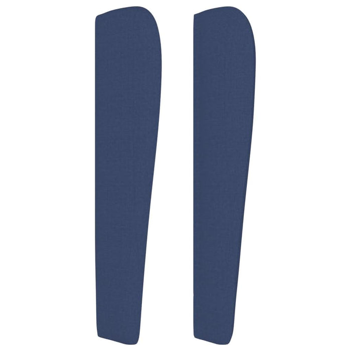 Tăblie de pat cu aripioare, albastru, 93x23x118/128 cm, textil - WALTI WALTI