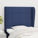 Tăblie de pat cu aripioare, albastru, 93x23x118/128 cm, textil - WALTI WALTI
