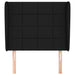 Tăblie de pat cu aripioare, negru, 103x23x118/128 cm, textil - WALTI WALTI