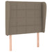 Tăblie de pat cu aripioare gri taupe 103x23x118/128 cm textil - WALTI WALTI