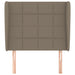 Tăblie de pat cu aripioare gri taupe 103x23x118/128 cm textil - WALTI WALTI