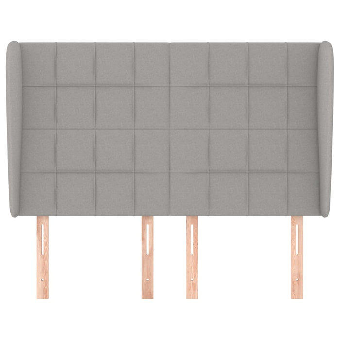 Tăblie de pat cu aripioare gri deschis 147x23x118/128 cm textil - WALTI WALTI