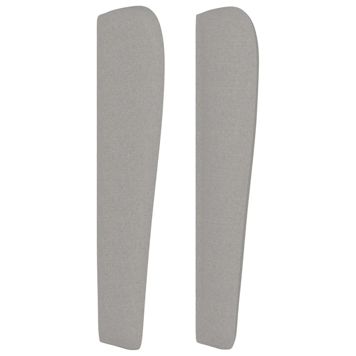 Tăblie de pat cu aripioare gri deschis 147x23x118/128 cm textil - WALTI WALTI
