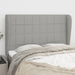 Tăblie de pat cu aripioare gri deschis 147x23x118/128 cm textil - WALTI WALTI