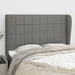 Tăblie de pat cu aripioare gri închis 147x23x118/128 cm textil - WALTI WALTI