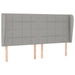 Tăblie de pat cu aripioare gri deschis 183x23x118/128 cm textil - WALTI WALTI
