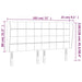 Tăblie de pat cu aripioare gri deschis 183x23x118/128 cm textil - WALTI WALTI