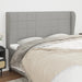 Tăblie de pat cu aripioare gri deschis 183x23x118/128 cm textil - WALTI WALTI