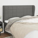 Tăblie de pat cu aripioare gri închis 183x23x118/128 cm textil - WALTI WALTI