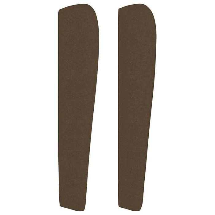 Tăblie de pat cu aripioare maro închis 183x23x118/128 cm textil - WALTI WALTI