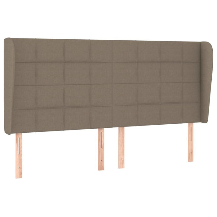 Tăblie de pat cu aripioare gri taupe 183x23x118/128 cm textil - WALTI WALTI