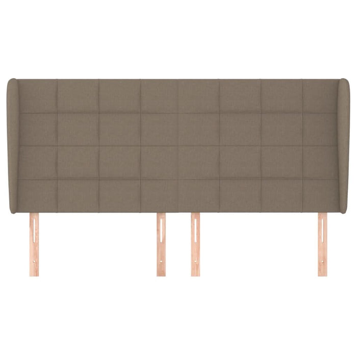 Tăblie de pat cu aripioare gri taupe 183x23x118/128 cm textil - WALTI WALTI