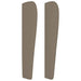 Tăblie de pat cu aripioare gri taupe 183x23x118/128 cm textil - WALTI WALTI