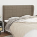Tăblie de pat cu aripioare gri taupe 183x23x118/128 cm textil - WALTI WALTI