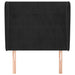 Tăblie de pat cu aripioare, negru, 93x23x118/128 cm, catifea - WALTI WALTI
