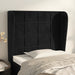 Tăblie de pat cu aripioare, negru, 93x23x118/128 cm, catifea - WALTI WALTI