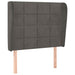 Tăblie de pat cu aripioare gri închis 103x23x118/128 cm catifea - WALTI WALTI