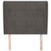 Tăblie de pat cu aripioare gri închis 103x23x118/128 cm catifea - WALTI WALTI