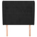 Tăblie de pat cu aripioare, negru, 103x23x118/128 cm, catifea - WALTI WALTI