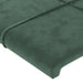 Tăblie pat cu aripioare verde închis 103x23x118/128 cm catifea - WALTI WALTI