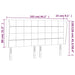 Tăblie de pat cu aripioare gri deschis 163x23x118/128cm catifea - WALTI WALTI