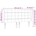 Tăblie de pat cu aripioare gri deschis 183x23x118/128cm catifea - WALTI WALTI