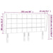 Tăblie de pat cu aripioare gri închis 203x23x118/128 cm catifea - WALTI WALTI