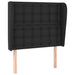 Tăblie de pat cu aripioare, negru, 83x23x118/128 cm, piele eco - WALTI WALTI