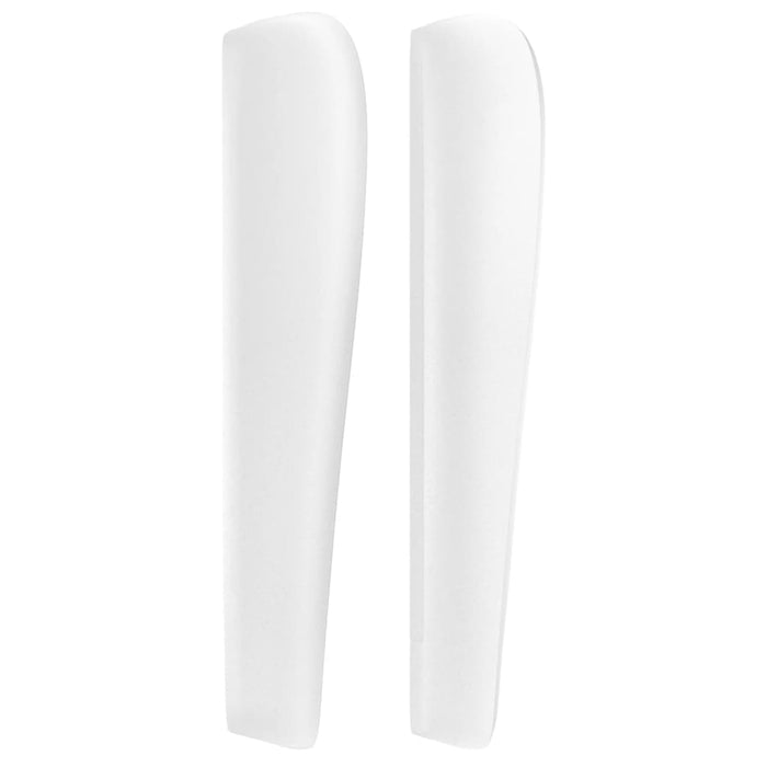 Tăblie de pat cu aripioare, alb, 83x23x118/128 cm, piele eco WALTI