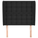 Tăblie de pat cu aripioare, negru, 93x23x118/128 cm, piele eco - WALTI WALTI