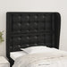 Tăblie de pat cu aripioare, negru, 93x23x118/128 cm, piele eco - WALTI WALTI