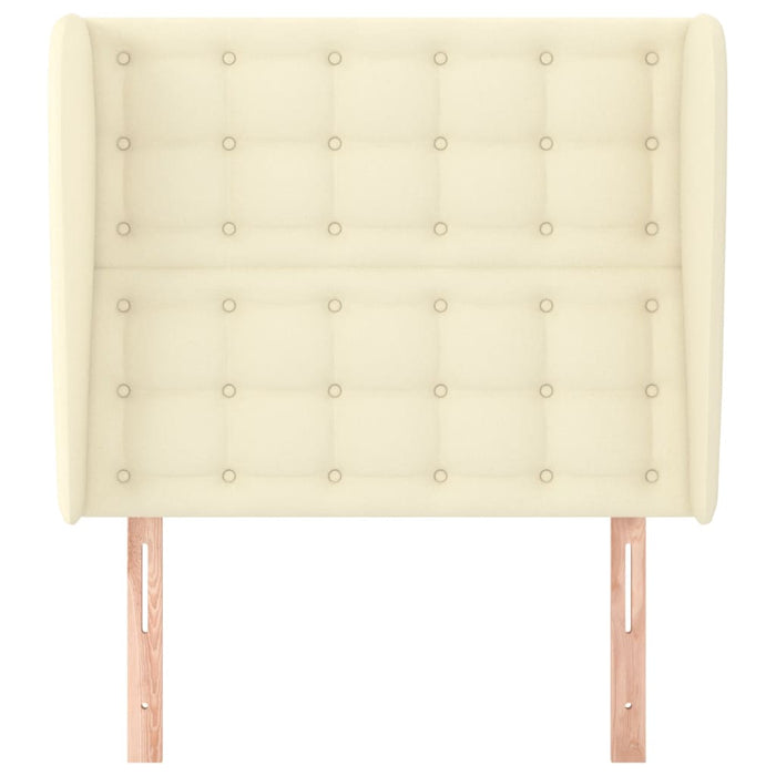 Tăblie de pat cu aripioare, crem, 93x23x118/128 cm, piele eco - WALTI WALTI