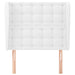 Tăblie de pat cu aripioare, alb, 103x23x118/128 cm, piele eco - WALTI WALTI