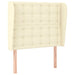 Tăblie de pat cu aripioare, crem, 103x23x118/128 cm, piele eco - WALTI WALTI