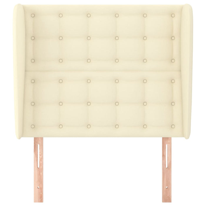 Tăblie de pat cu aripioare, crem, 103x23x118/128 cm, piele eco - WALTI WALTI