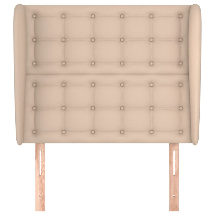 Tăblie pat cu aripioare cappuccino 103x23x118/128 cm piele eco - WALTI WALTI