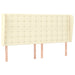 Tăblie de pat cu aripioare, crem, 163x23x118/128 cm, piele eco - WALTI WALTI