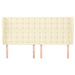 Tăblie de pat cu aripioare, crem, 163x23x118/128 cm, piele eco - WALTI WALTI