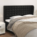 Tăblie de pat cu aripioare, negru, 183x23x118/128 cm, piele eco - WALTI WALTI